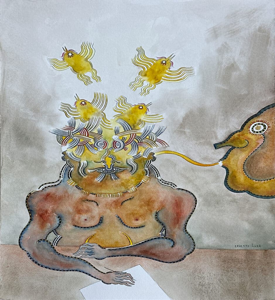 Sin título de Ernesto Loza - Mixed Media on paper, 2020s