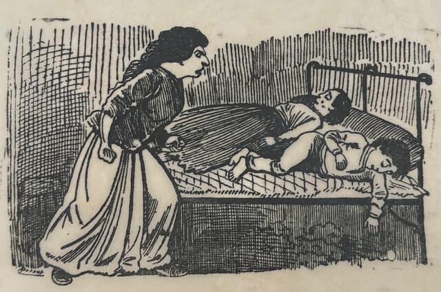 Original Woodcut on Rice Paper de José Guadalupe Posada
