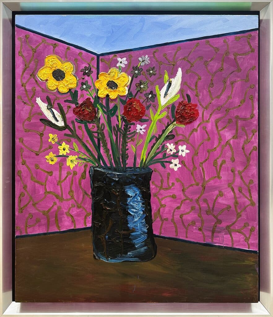 Flowers de Víctor Hugo Pérez - Oil on canvas