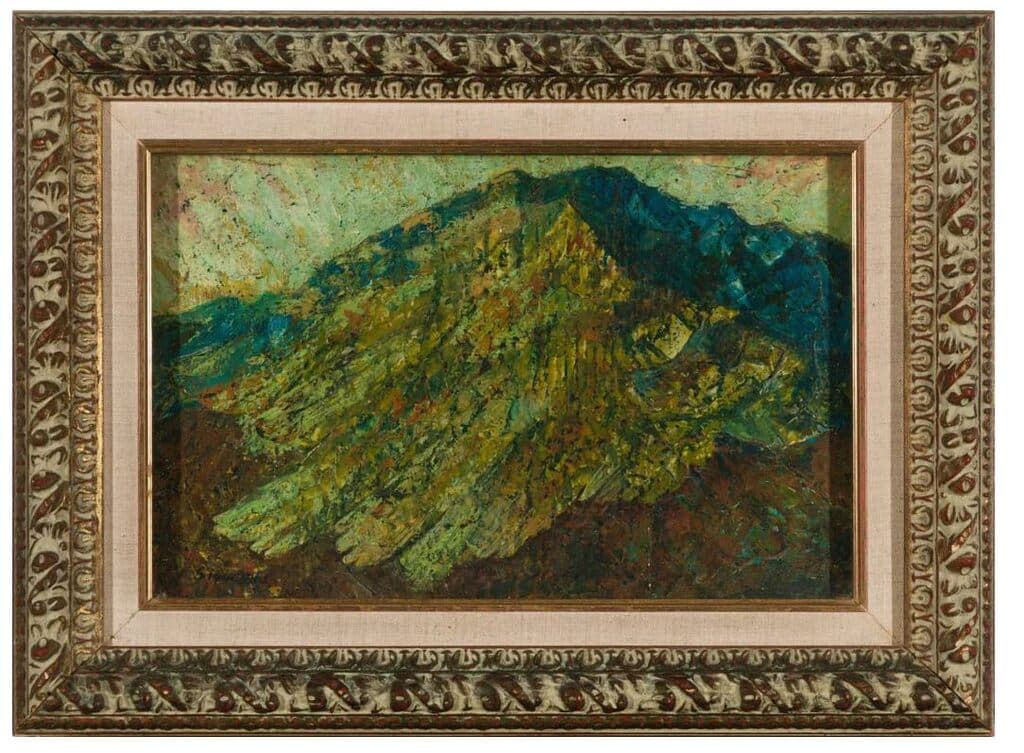Mountain de David Alfaro Siqueiros - Oil on panel