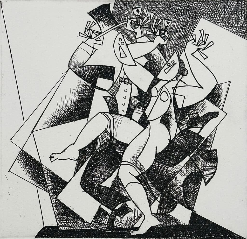 Sin título de Byron Galvez - Etching, 1998