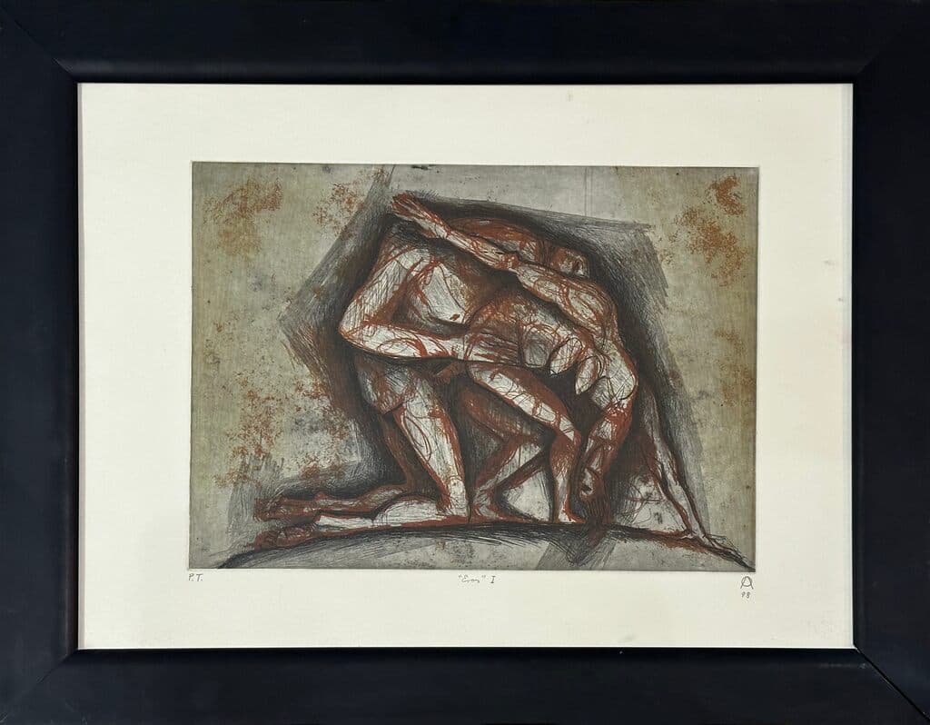 Eros I de Antonio Ramirez Chavez - Etching, 1998