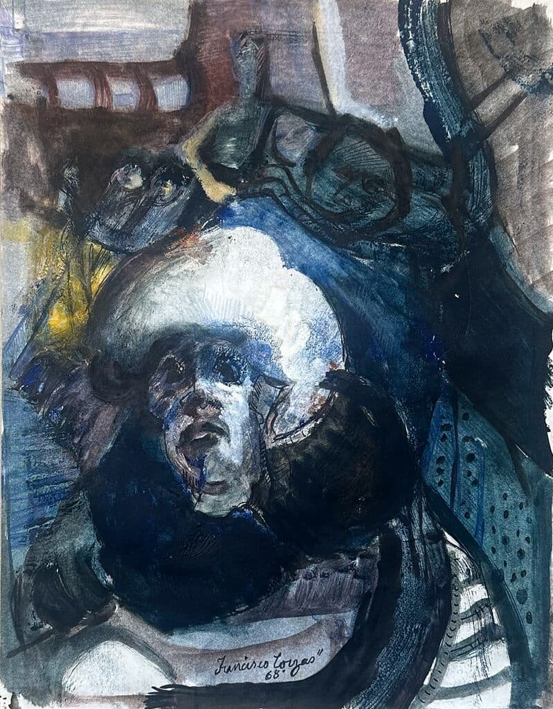 Personajes de Francisco Corzas - Mixed Media on paper, 1968
