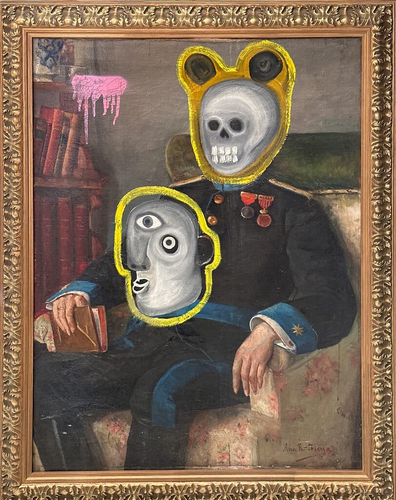 Intervención de Simon Cruz - Oil on canvas, 2021