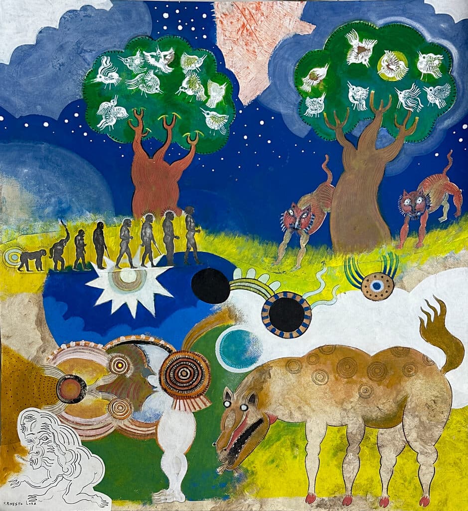 Sin título de Ernesto Loza - Mixed Media on paper, 2020s