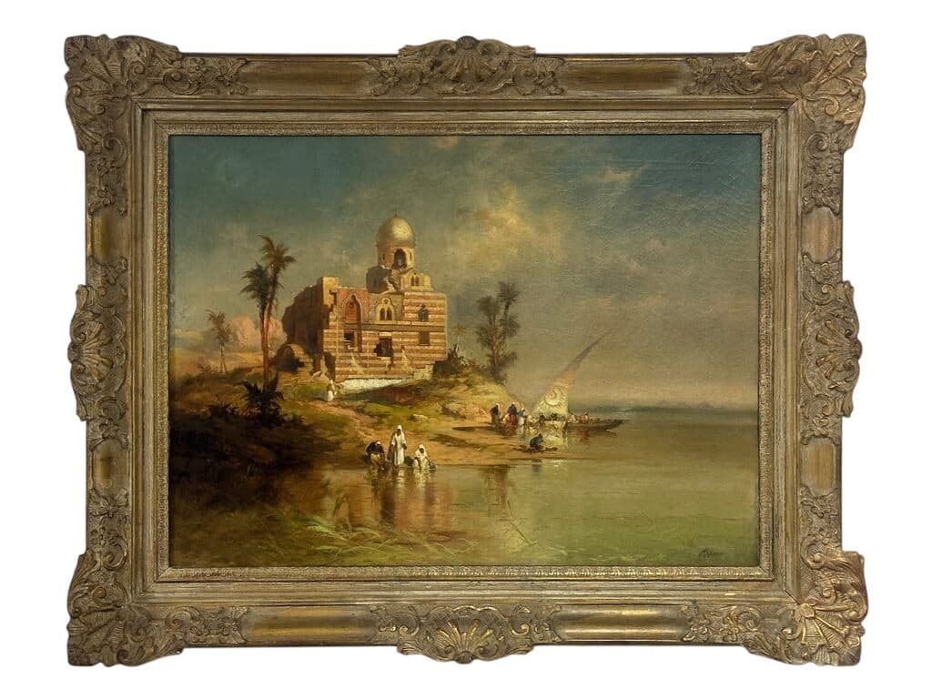 Landscape de Thomas Moran - Oil on canvas, Circa 1890