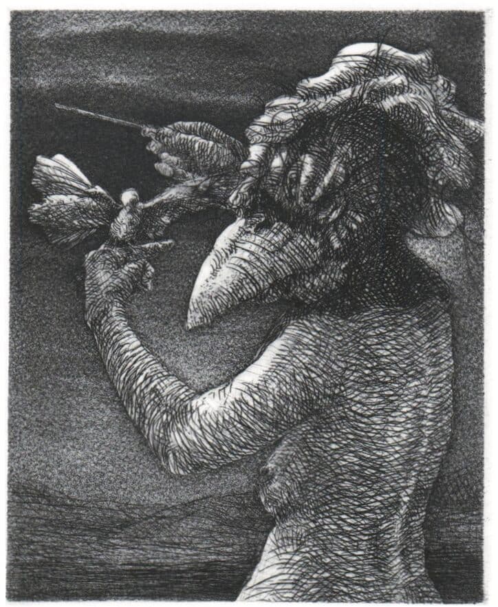 Sin título de Lilly Rosa - Engraving, 1990