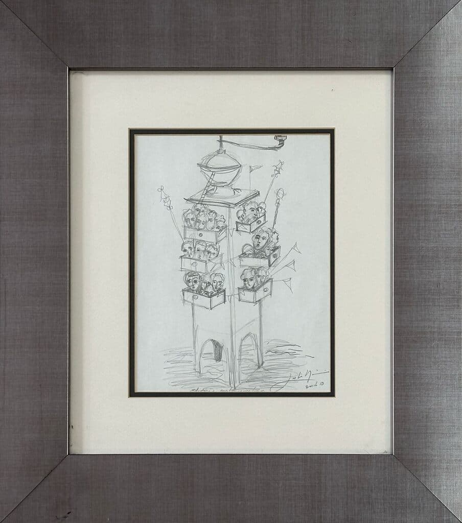 Edificios Multifamiliares de Julio Neira - Pencil on paper, 2013