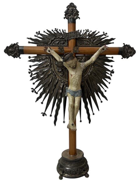 Crucifix de Escuela mexicana