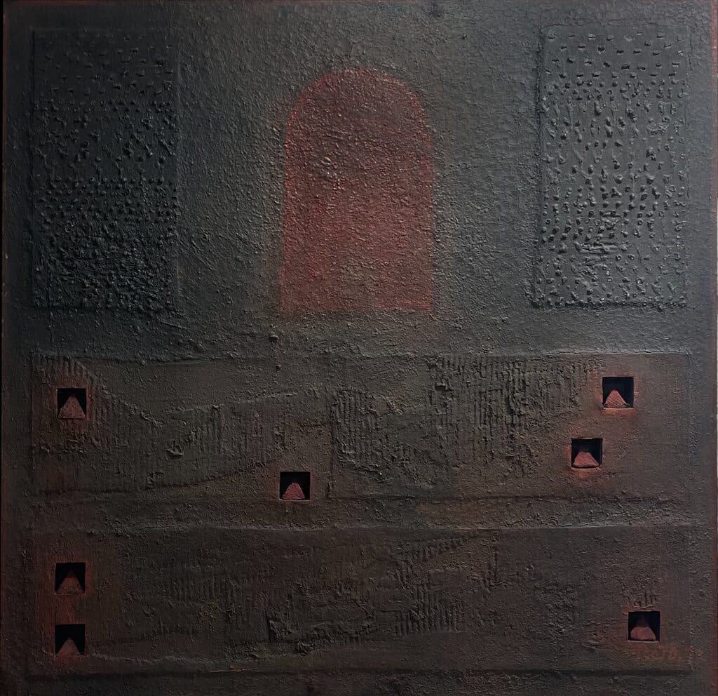 Untitled de Vicente Rojo - Mixed media on canvas
