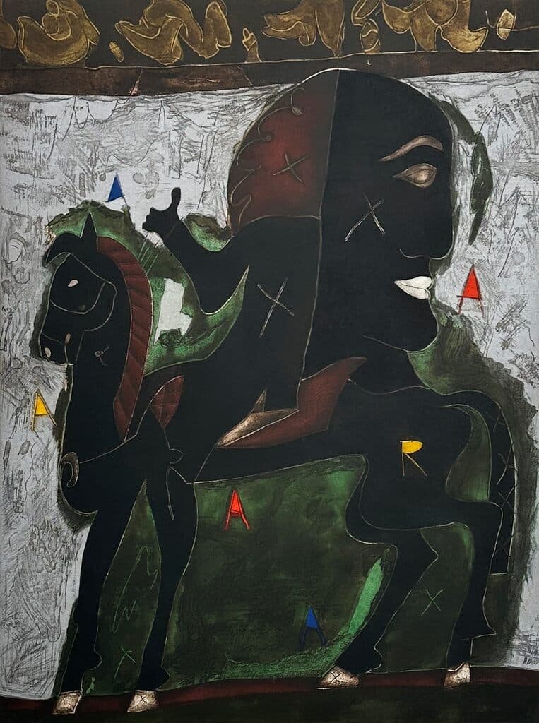 Caballo Prieto Azabache de Javier Arevalo - Lithograph, 1990s