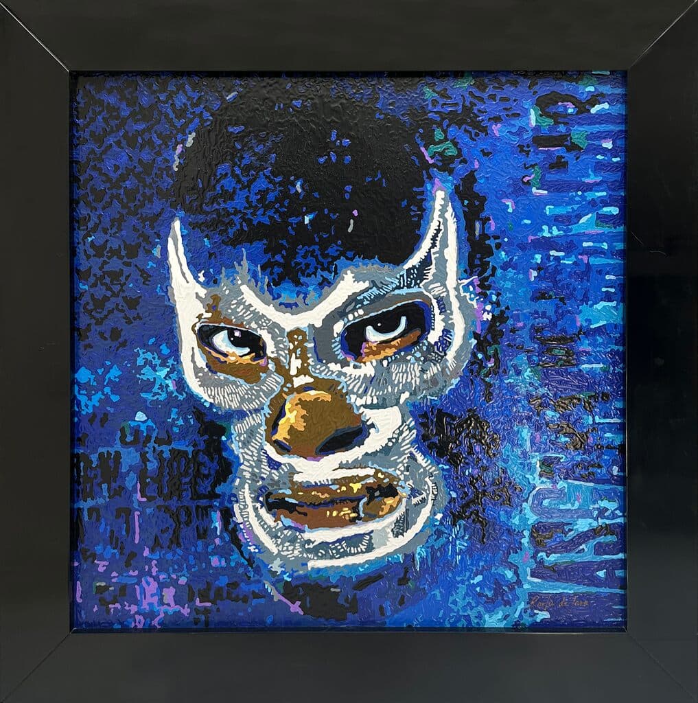Blue Demon de Karla de Lara - High gloss acrylic, 2015