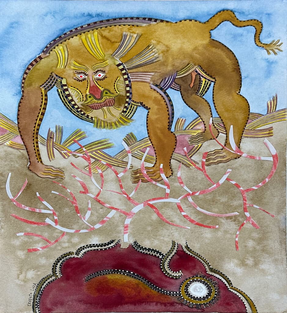 Sin título de Ernesto Loza - Mixed Media on paper, 2020s