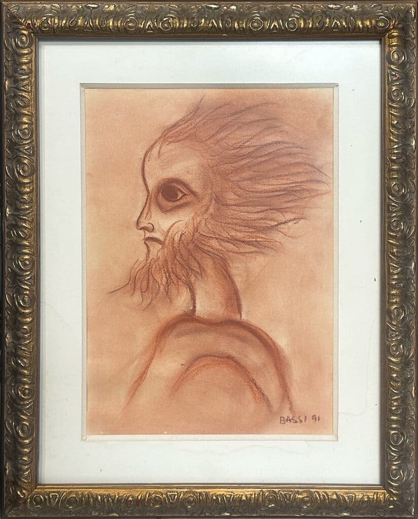 Sin título de Sofía Bassi - Sanguine on paper, 1991