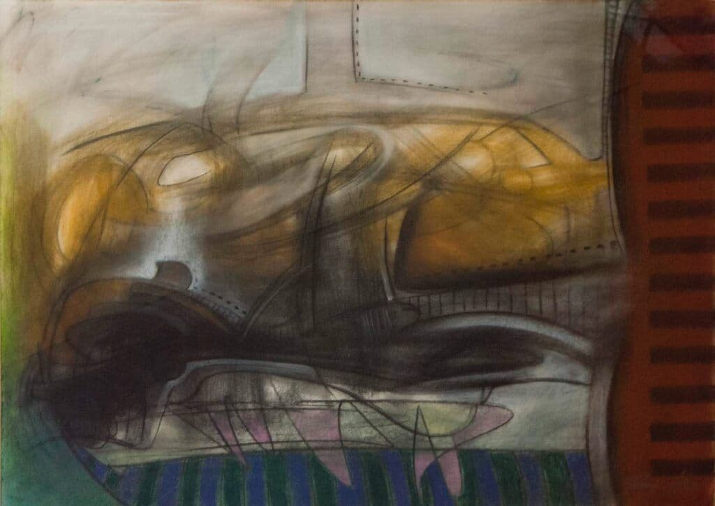 Sin título de Vladimir Cora - Pastel on paper, 1995