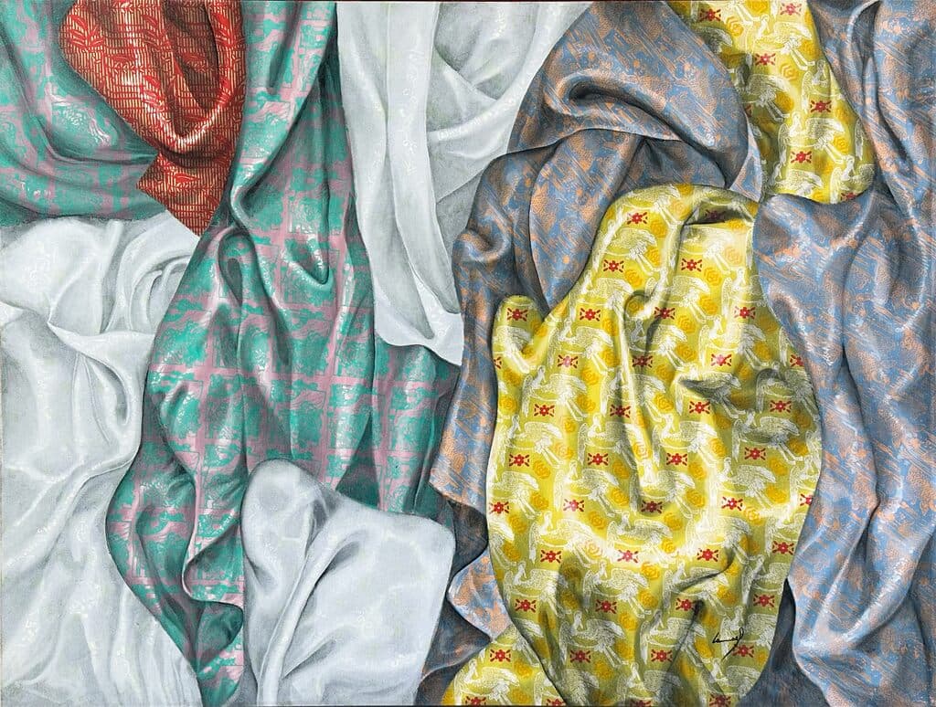 Textiles ll de Ismael Vargas - Oil on linen, 2014