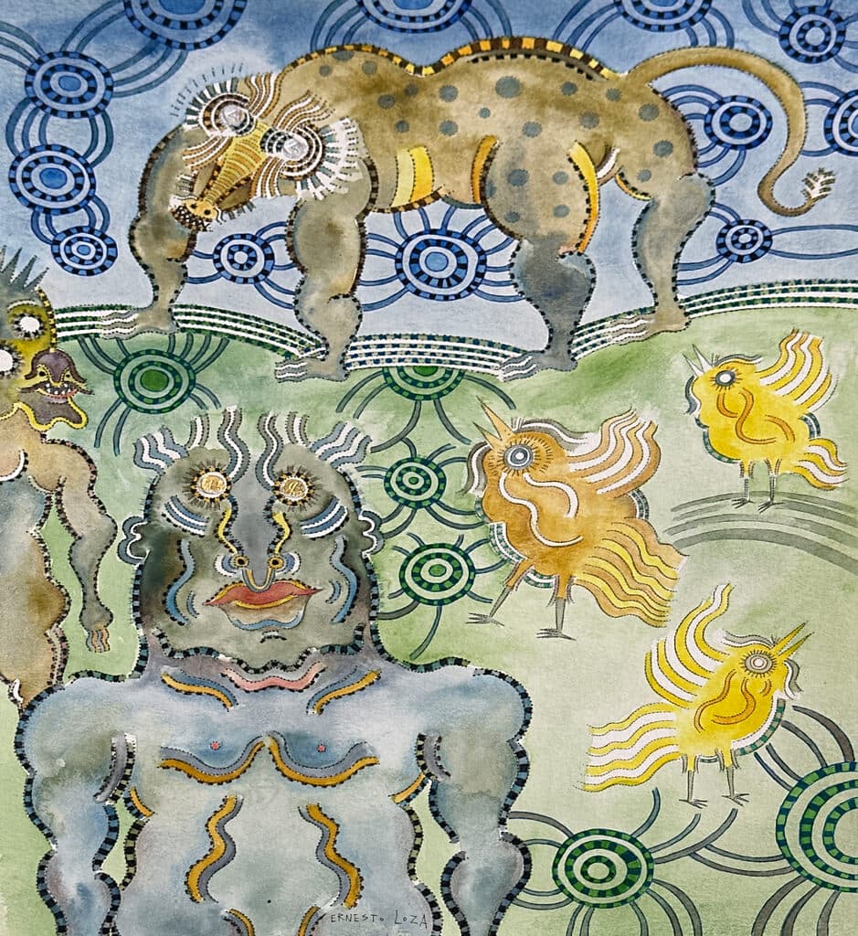 Sin título de Ernesto Loza - Mixed Media on paper, 2020s