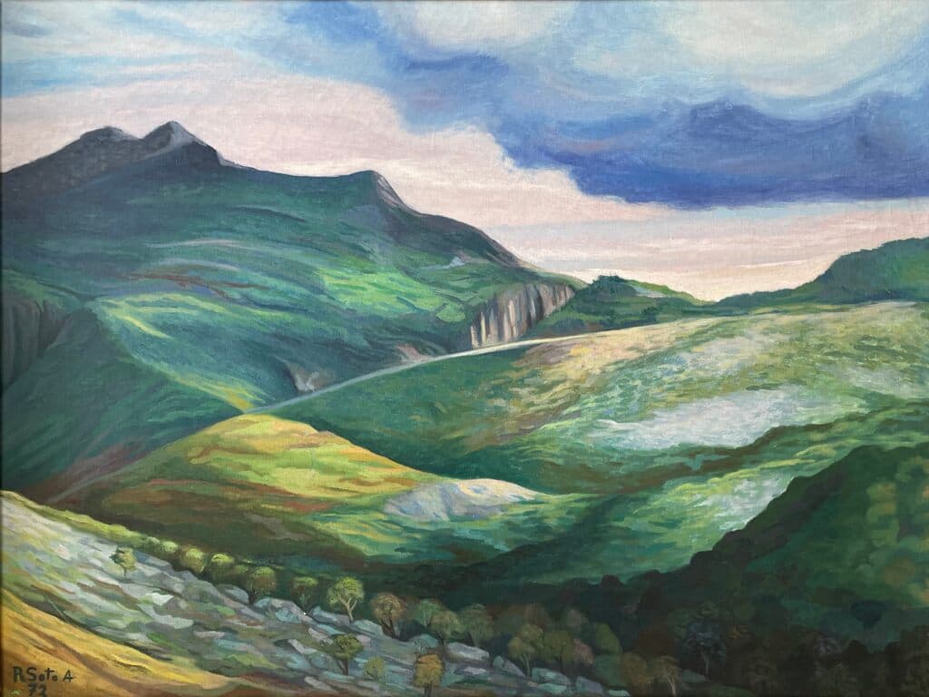 Paisaje de Rosendo Soto - Oil on canvas, 1972