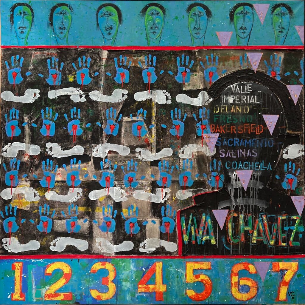 Viva Chavez de Vladimir Cora - Oil on canvas, 2001