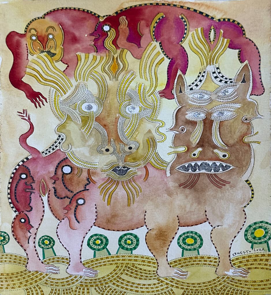 Sin título de Ernesto Loza - Mixed Media on paper, 2020s