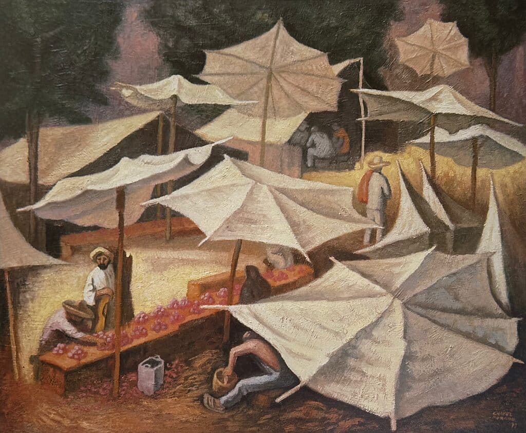 Los Toldos de José Chávez Morado - Lithograph