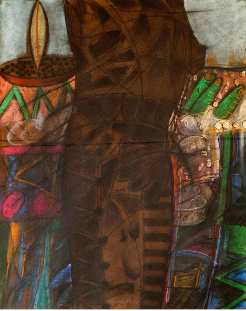Sin título de Vladimir Cora - Pastel on paper, 1995