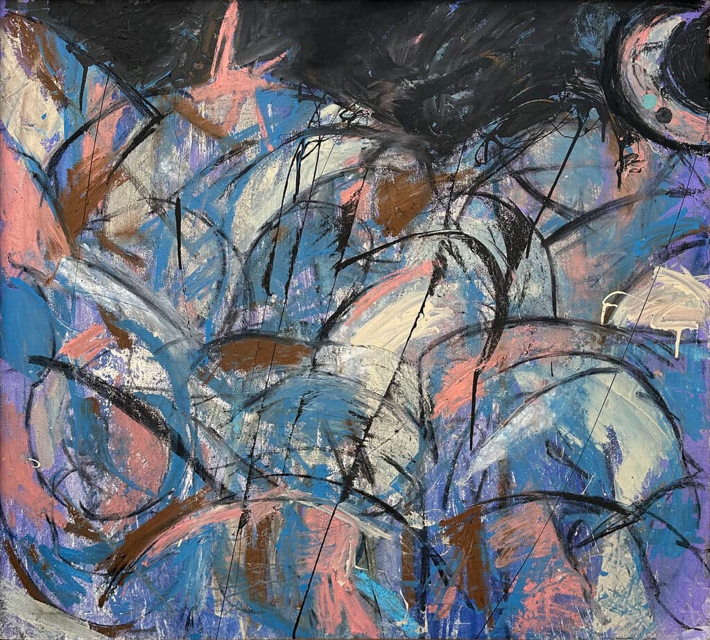 Sin título de Dario Sandoval - Oil on canvas, Mixed media, 2022