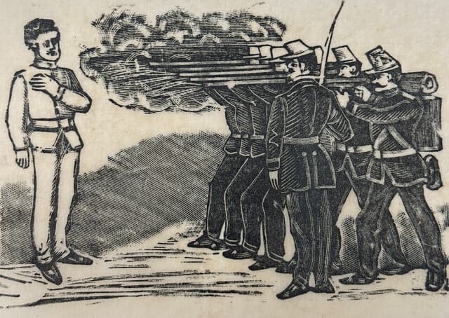 Original Woodcut on Rice Paper de José Guadalupe Posada