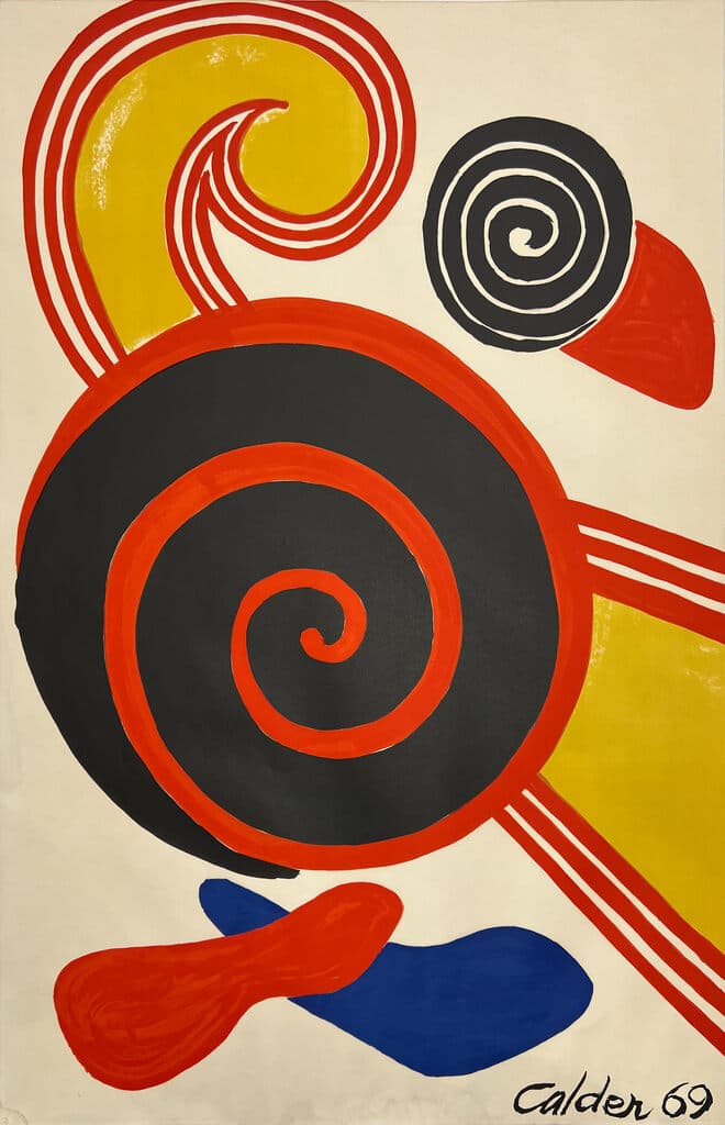 Spirals de Alexander Calder - Lithograph, 1969