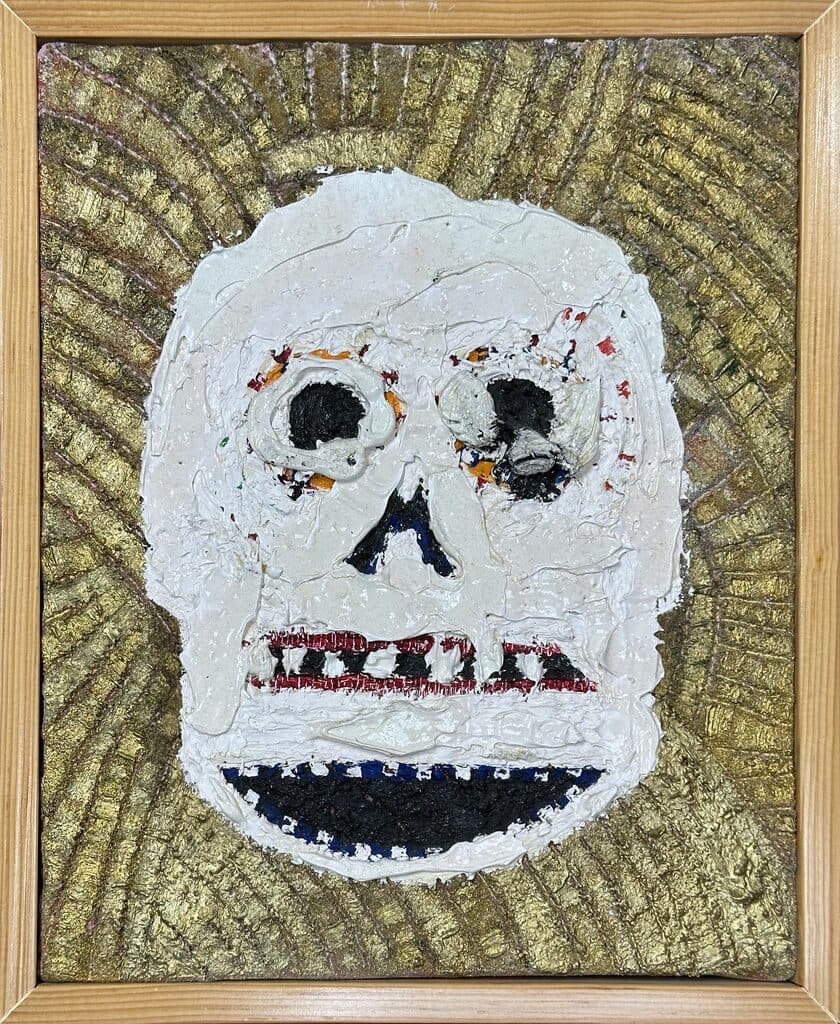 Skull de Ernesto Loza - Mixed media on canvas