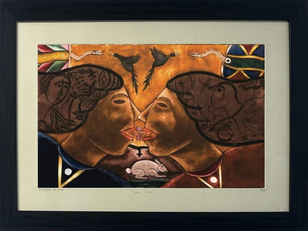 Canto Suave de Enrique Flores - Engraving, 2001