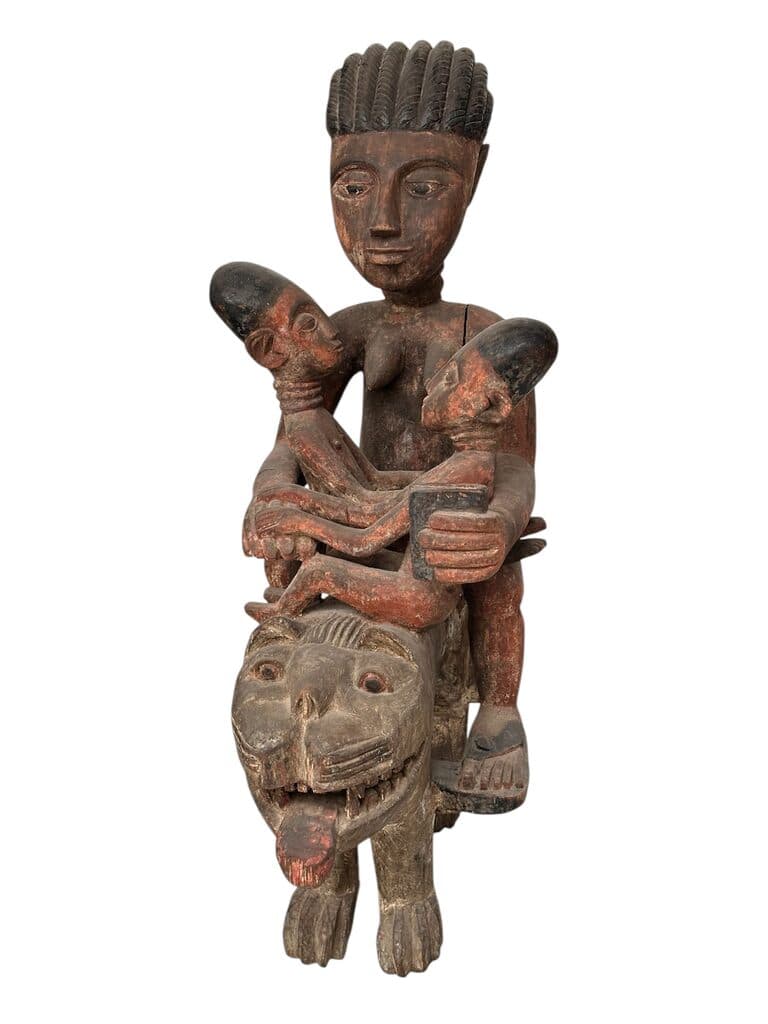 Yoruba wood sculpture de Unknown Artist - Wood, Siglo XX