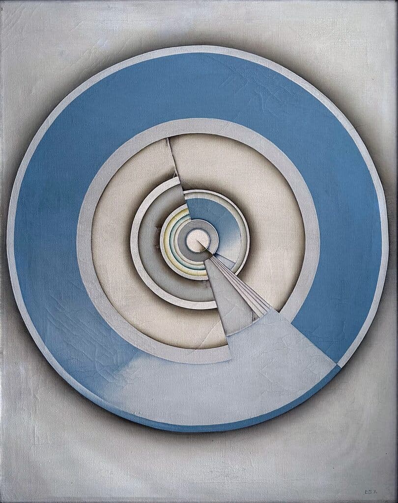 Un Instante de Enrique Guzmán - Oil on canvas, 1976