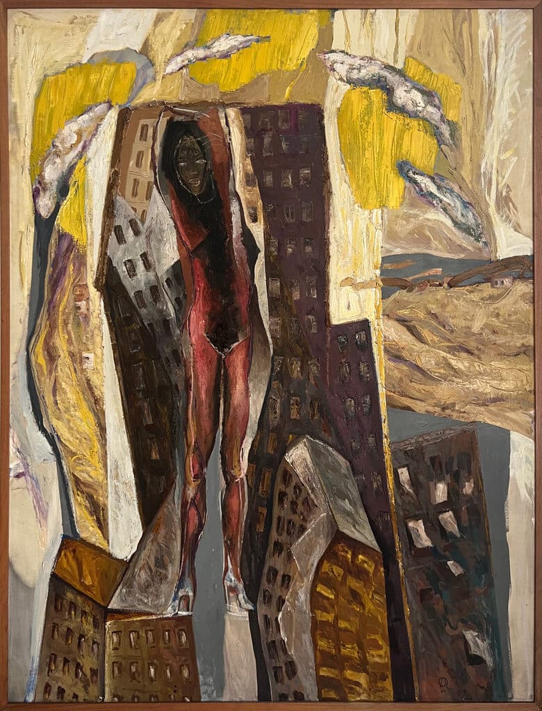 Venus Sobre La Ciudad de Antonio Ramirez Chavez - Oil on canvas, 1999