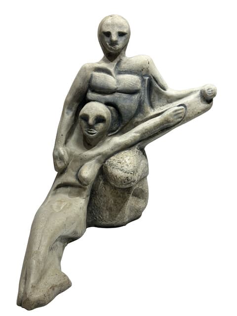 Two Figures / Prototipo #2 de David Alfaro Siqueiros