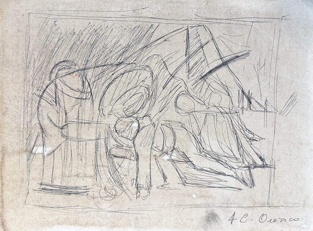Sin título de José Clemente Orozco - Ink on paper, 1883-1949