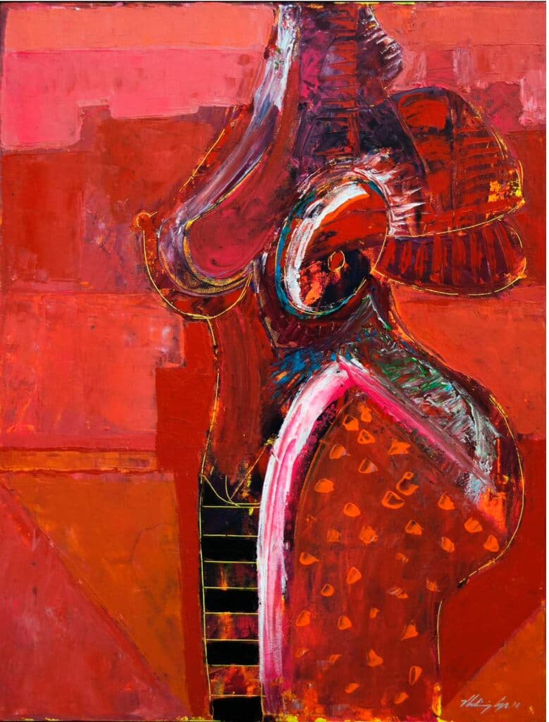 Torso #2 de Vladimir Cora - Acrylic on canvas, 1988