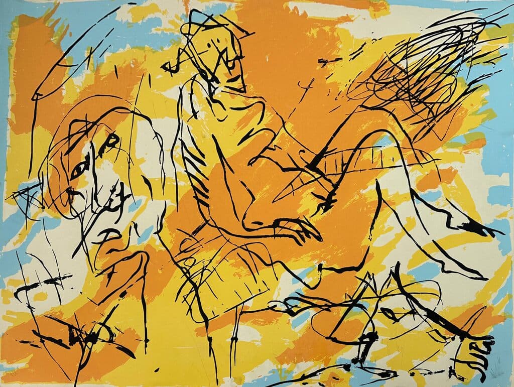 Sin título de Alejandro Santiago - Lithograph, 2012