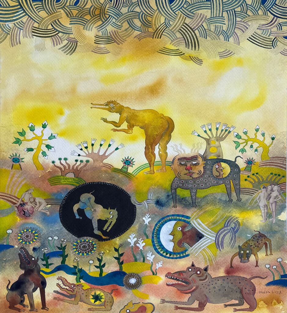 Sin título de Ernesto Loza - Mixed Media on paper, 2020s