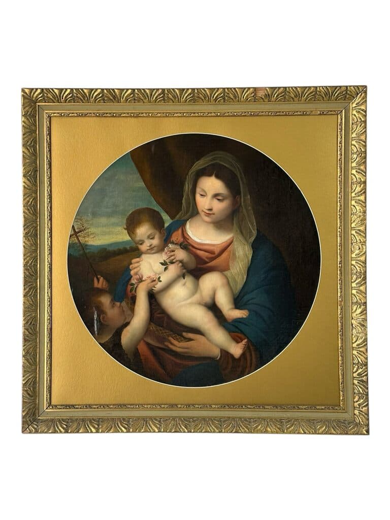 Madonna de Unknown Artist - Oil on canvas, Siglo XVIII