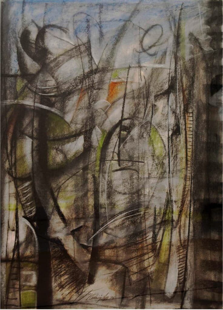 Mujeres de Vladimir Cora - Pastel on paper, 1996