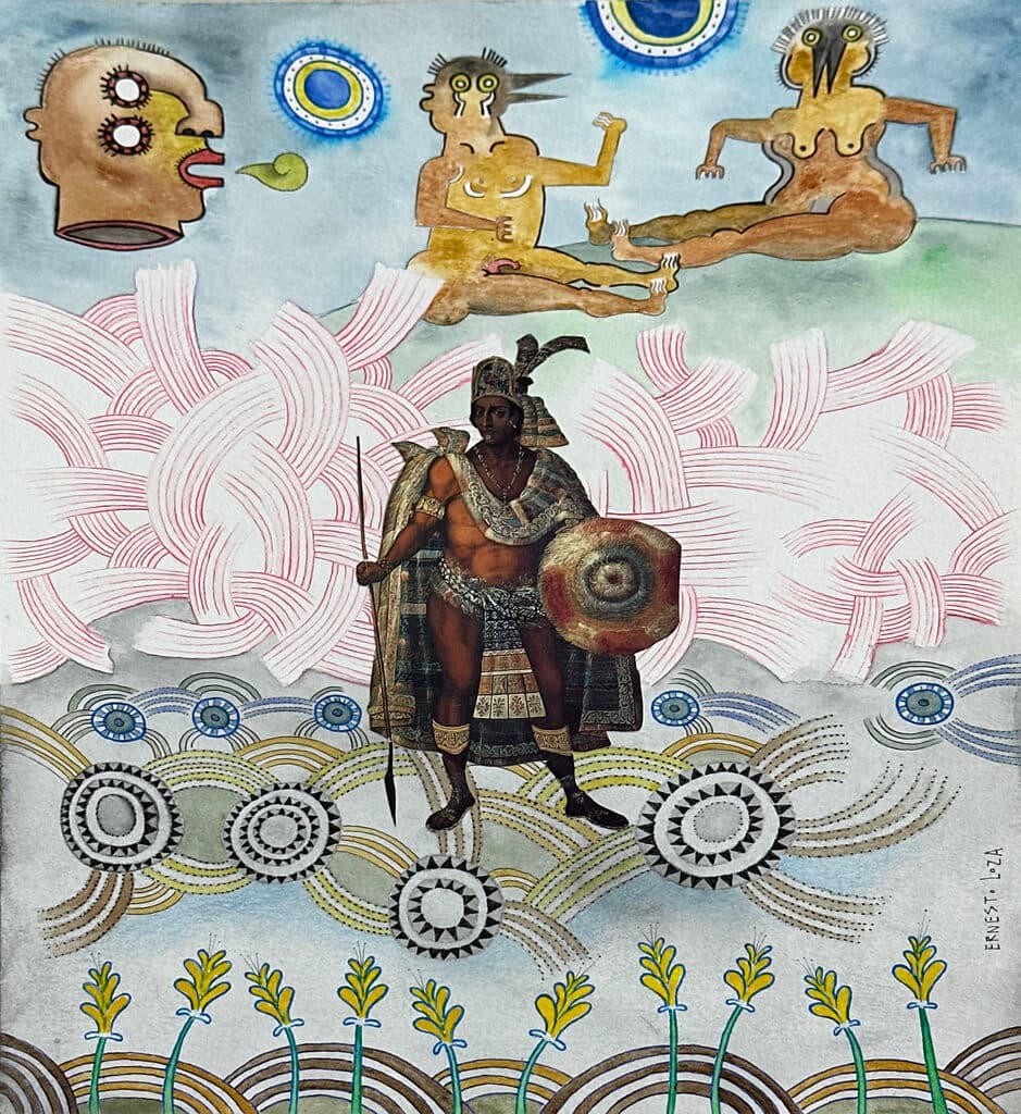 Sin título de Ernesto Loza - Mixed Media on paper, 2020s