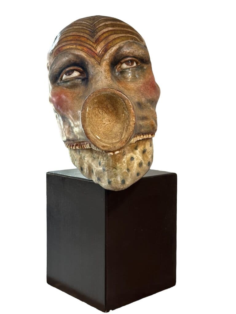 Cabeza de Alejandro Colunga - Ceramic, 1992