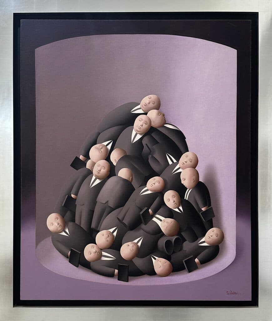 Los Desechables de Sebastián Picker - Oil on canvas