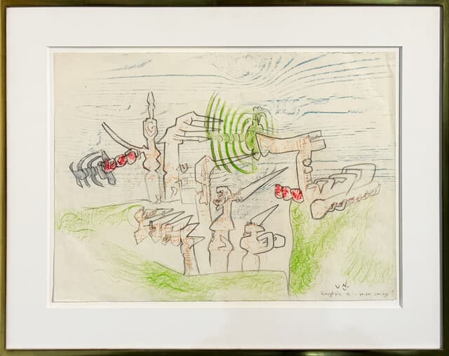 Hieroglyphe De La Pen See de Roberto Matta