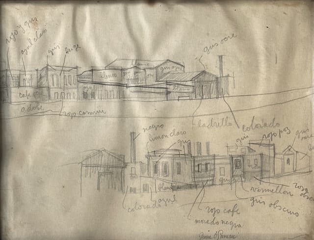 Sketch study de Juan O'Gorman