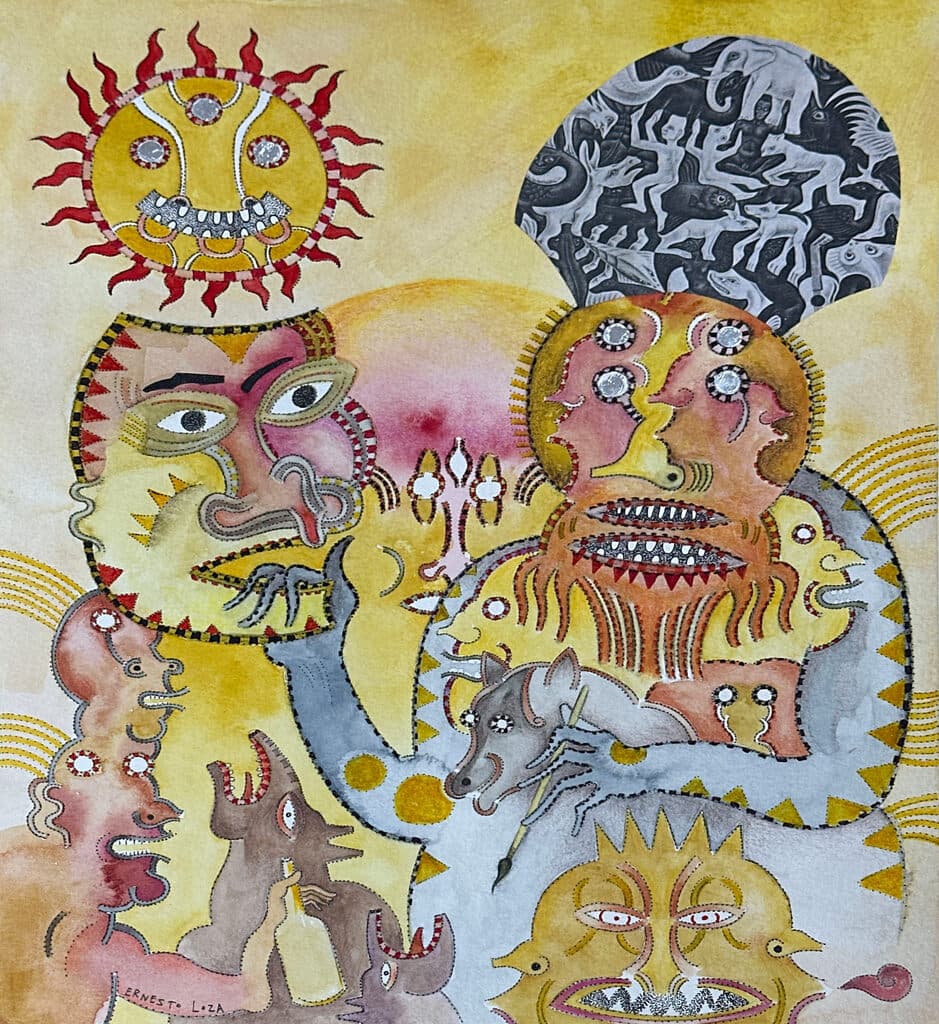 Sin título de Ernesto Loza - Mixed Media on paper, 2020s