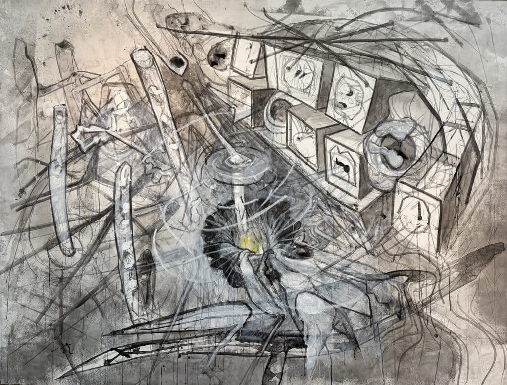 Hallucifer 99/96 de Roberto Matta - Oil on canvas, 1999