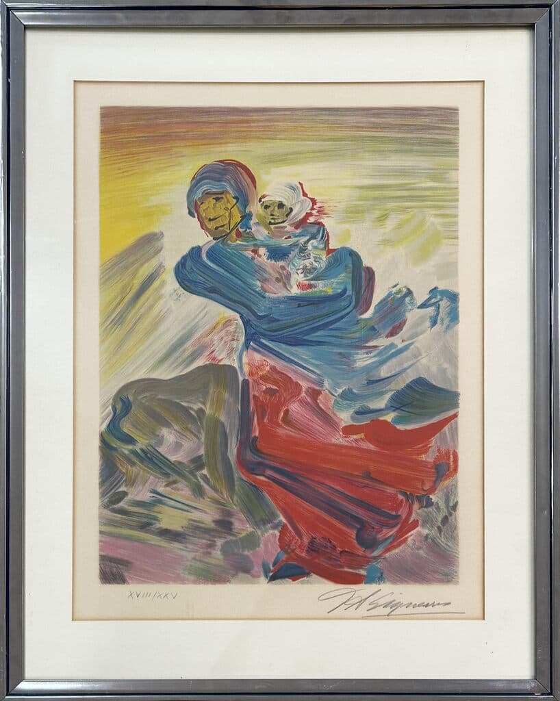 Maternidad de David Alfaro Siqueiros - Lithograph