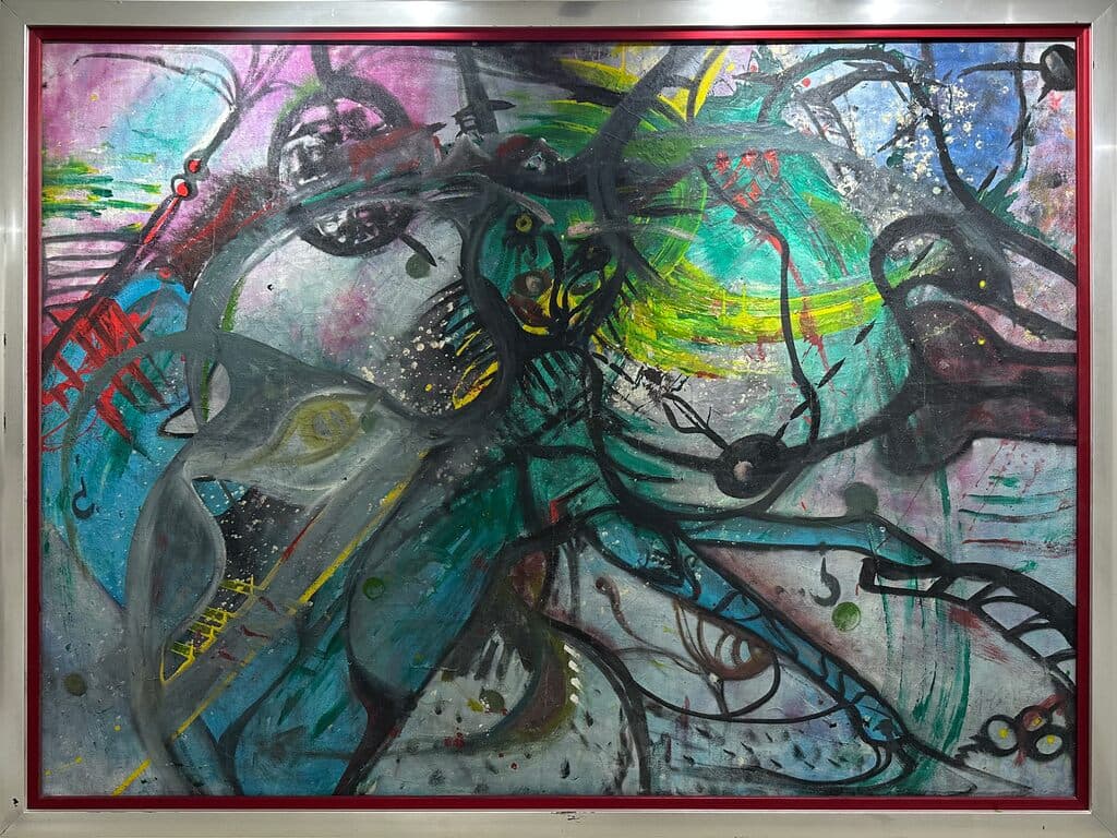 Untitled / Insecto de Alejandro Colunga - Oil on canvas, 1980-1990